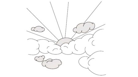 Раскраска небо