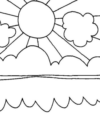 Раскраска явления природы для детей