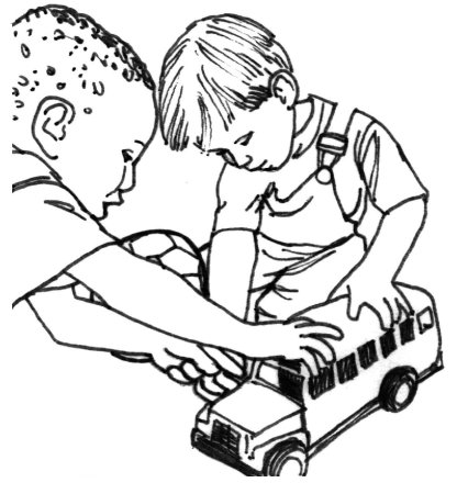 Раскраска девочка на качелях