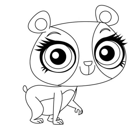 Раскраска Littlest Pet shop