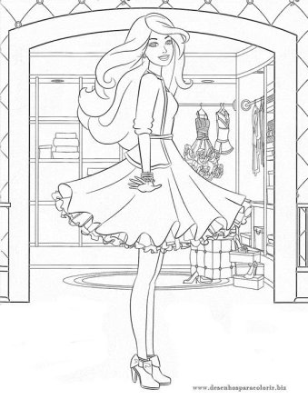 Домик Барби раскраска