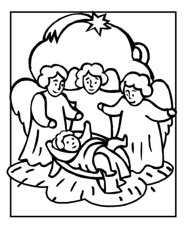 Рождество раскраска для детей