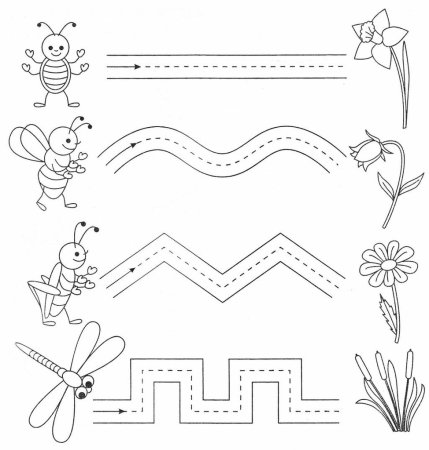 Упражнения на графомоторику для маленьких детей