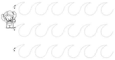 Обводим по линии для малышей