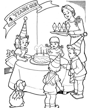 Раскраска семейный праздник