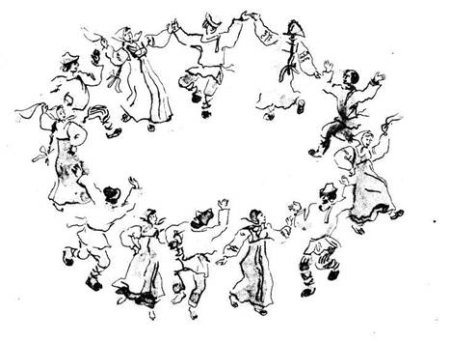 День танца раскраски для детей