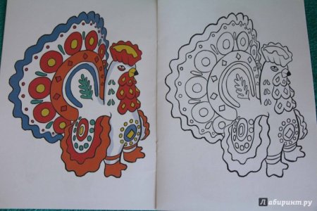 Дымковская игрушка индюк раскраска для детей