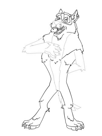 Волк рисунок Балто