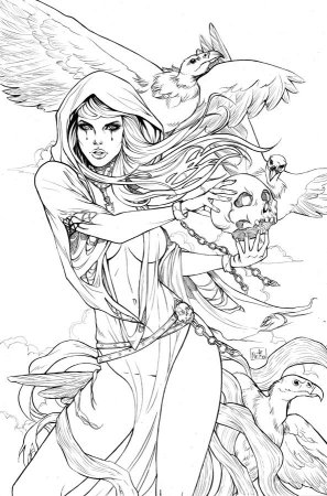 Раскраска для девочек антистресс Единорог