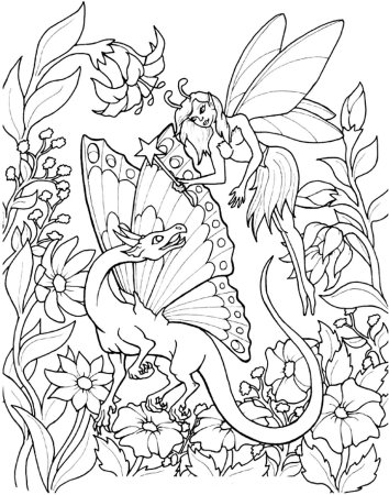 Фэнтези для раскрашивания