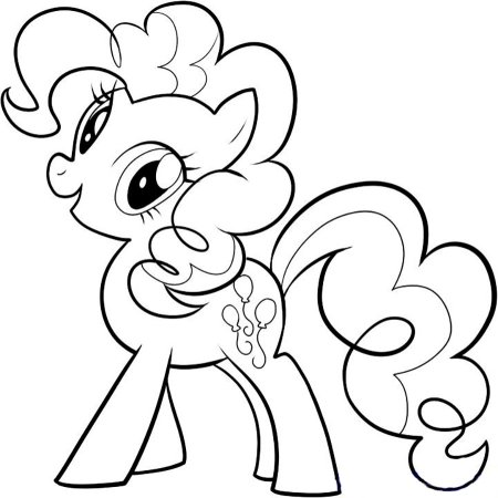 My little Pony раскраска Пинки Пай