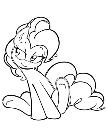 Pinkie pie раскраска