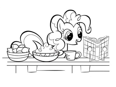 Мой маленький пони раскраска Пинки Пай