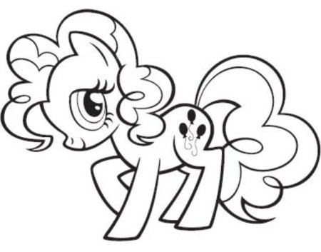 Пинки Пай черно белая