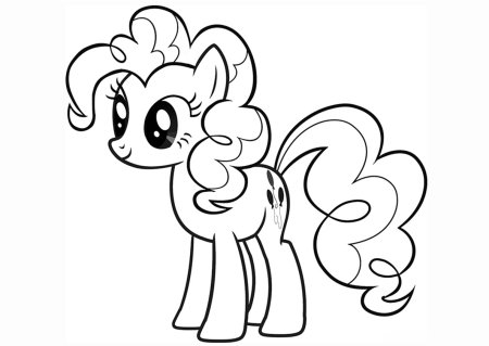 Злая Пинки Пай раскраска