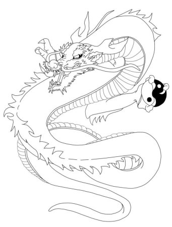 Контурный дракон