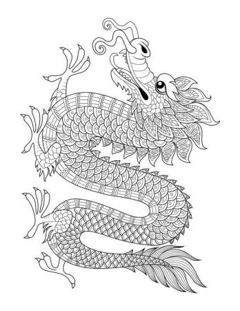 Раскраски для детей понски дракон