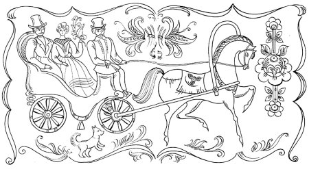 Хохлома раскраска