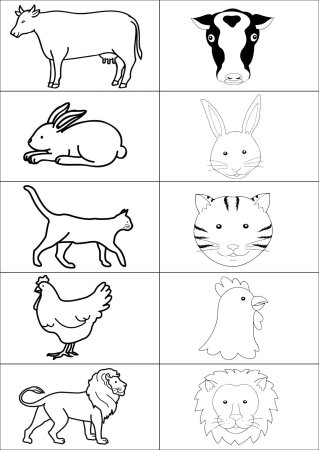 Дорисовать животного