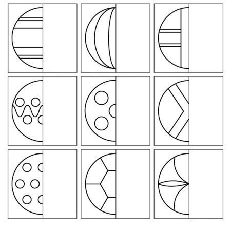 Дорисовать вторую половину рисунка