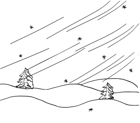 Метель раскраска