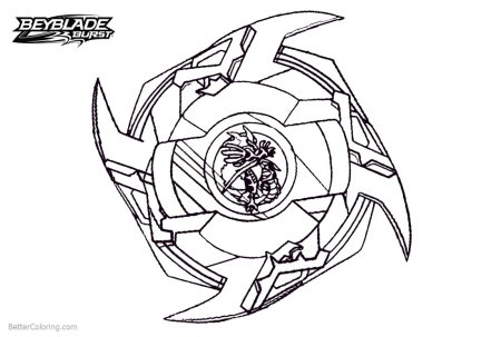 Beyblade Burst раскраска