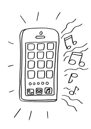 Раскраска тeлeфон