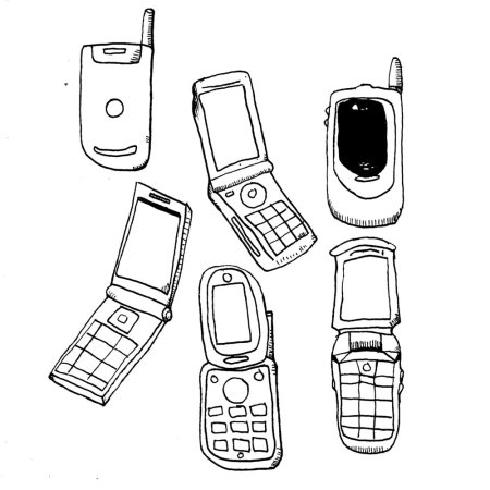 Мобильный телефон раскраска
