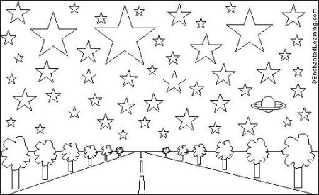 Звезда раскраска