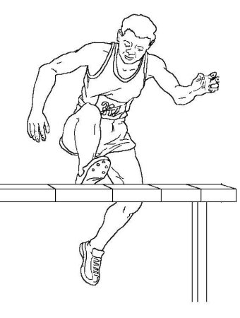 Раскраска: спортсмены