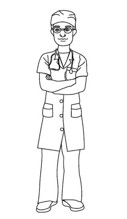 Раскраска доктор