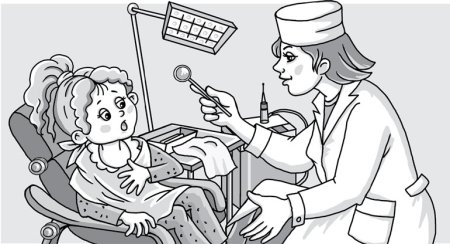 Врач раскраска для детей