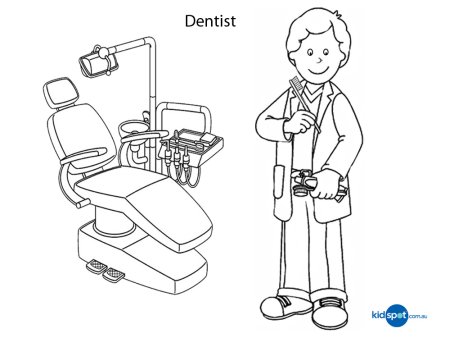 Доктор раскраска для детей