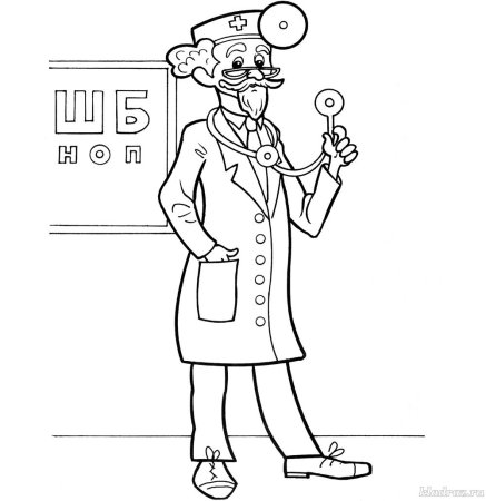 Раскраска медсестра