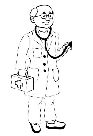 Раскраска врач