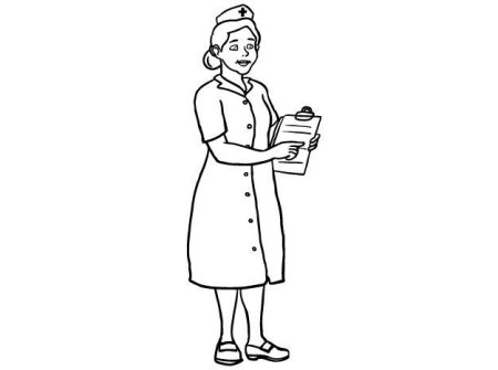 Доктор раскраска для детей