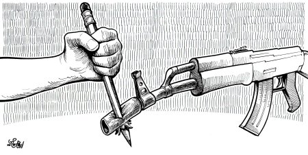 Рисунок на тему терроризм карандашом