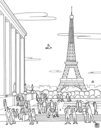 Башня раскраска для малышей