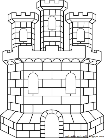 Пизанская башня Италия раскраска