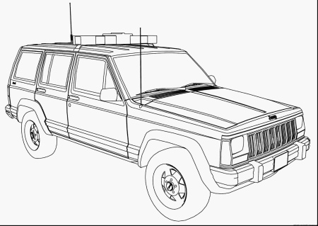 Jeep Grand Cherokee 2000 чертеж