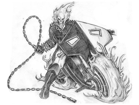 Раскраска Призрачный гонщик 2