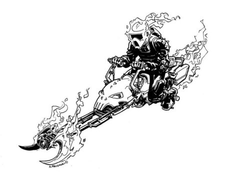 Байк призрачного гонщика