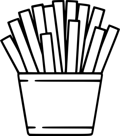 Картошка фри чб