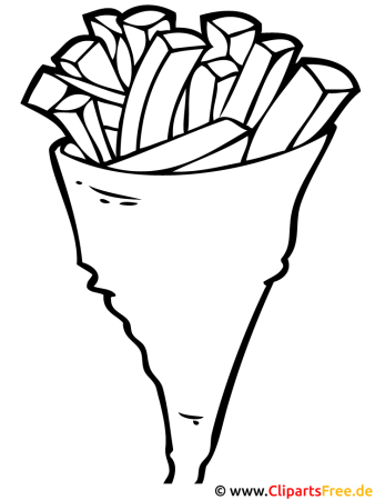 Картофель фри раскраска