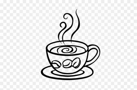 Кофе раскраска для детей