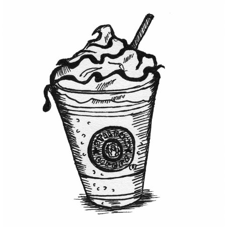 Чашка кофе раскраска