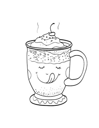 Кружка раскраска для малышей