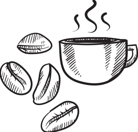 Чашка кофе рисунок