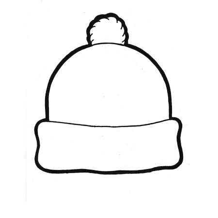 Новогодняя шапка трафарет