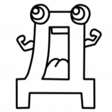 Веселые буквы для раскрашивания